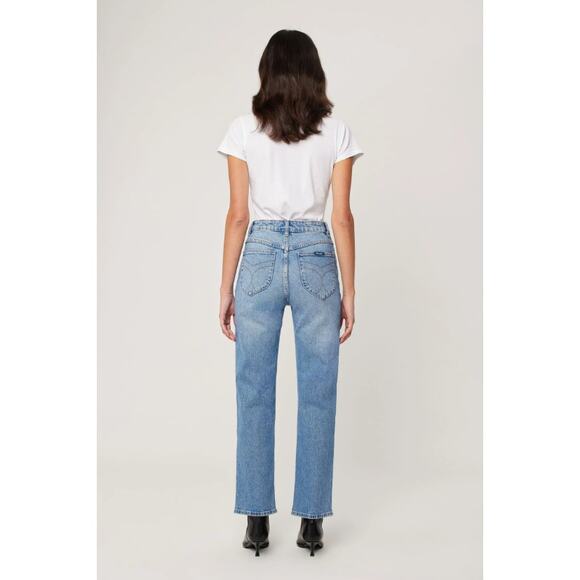 Rolla's Brad Blue Light Wash Original High Rise Straight Leg Jeans - Picture 2 of 12